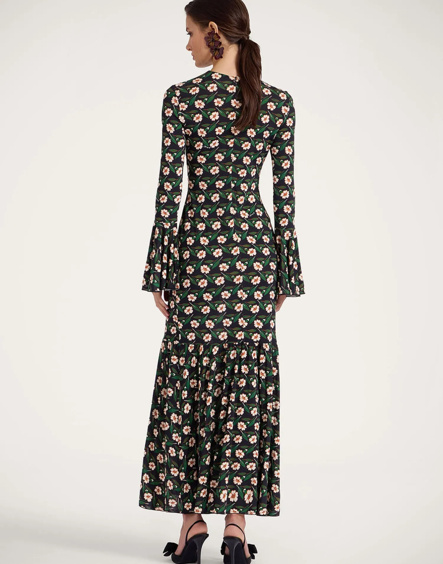 La DoubleJ Party Dressing<Alba DressMayfair Black in Flowy Jersey