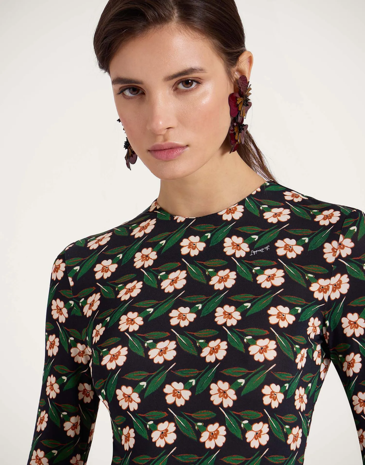 La DoubleJ Vestiti<Alba DressMayfair Black in Flowy Jersey