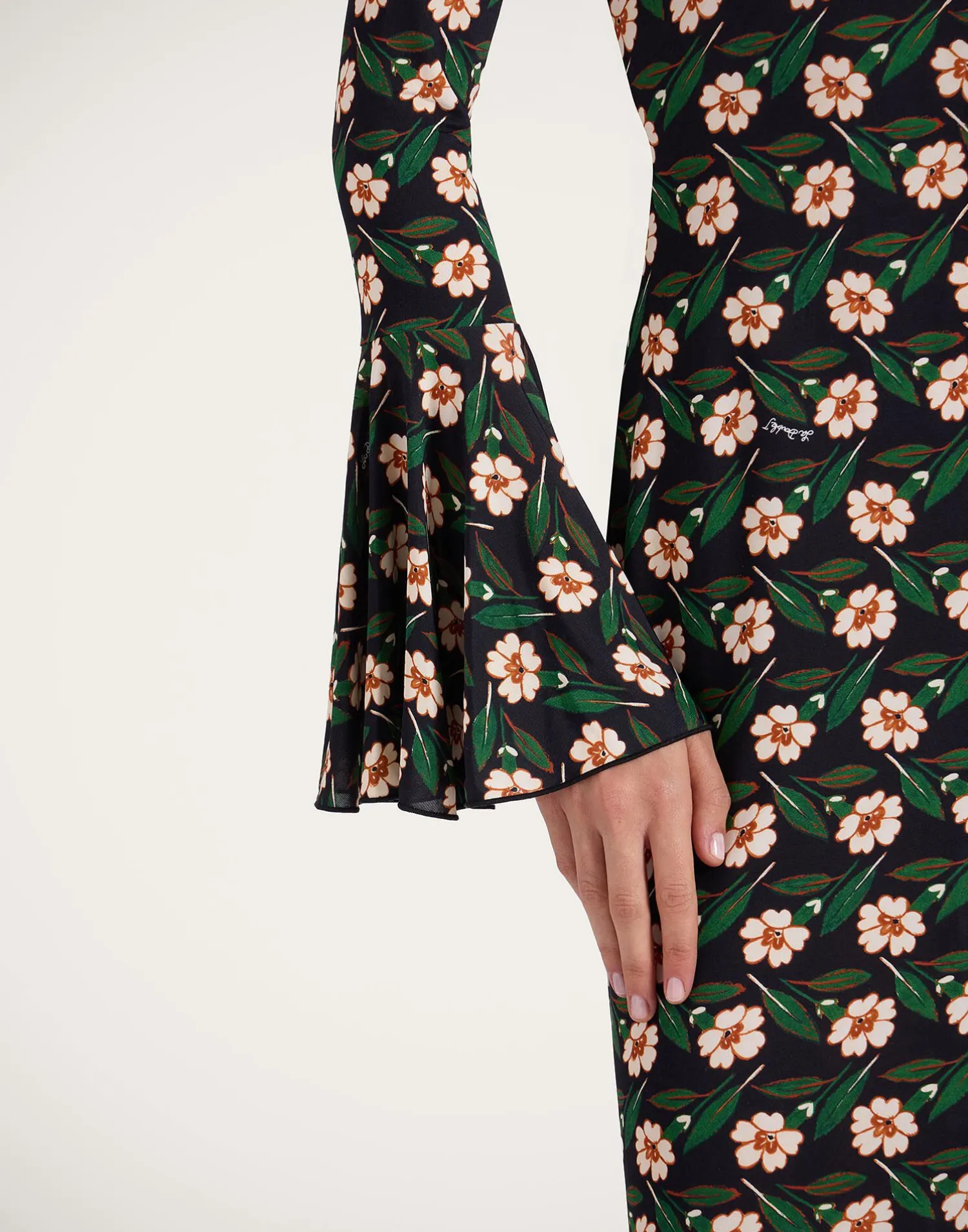 La DoubleJ Vestiti<Alba DressMayfair Black in Flowy Jersey