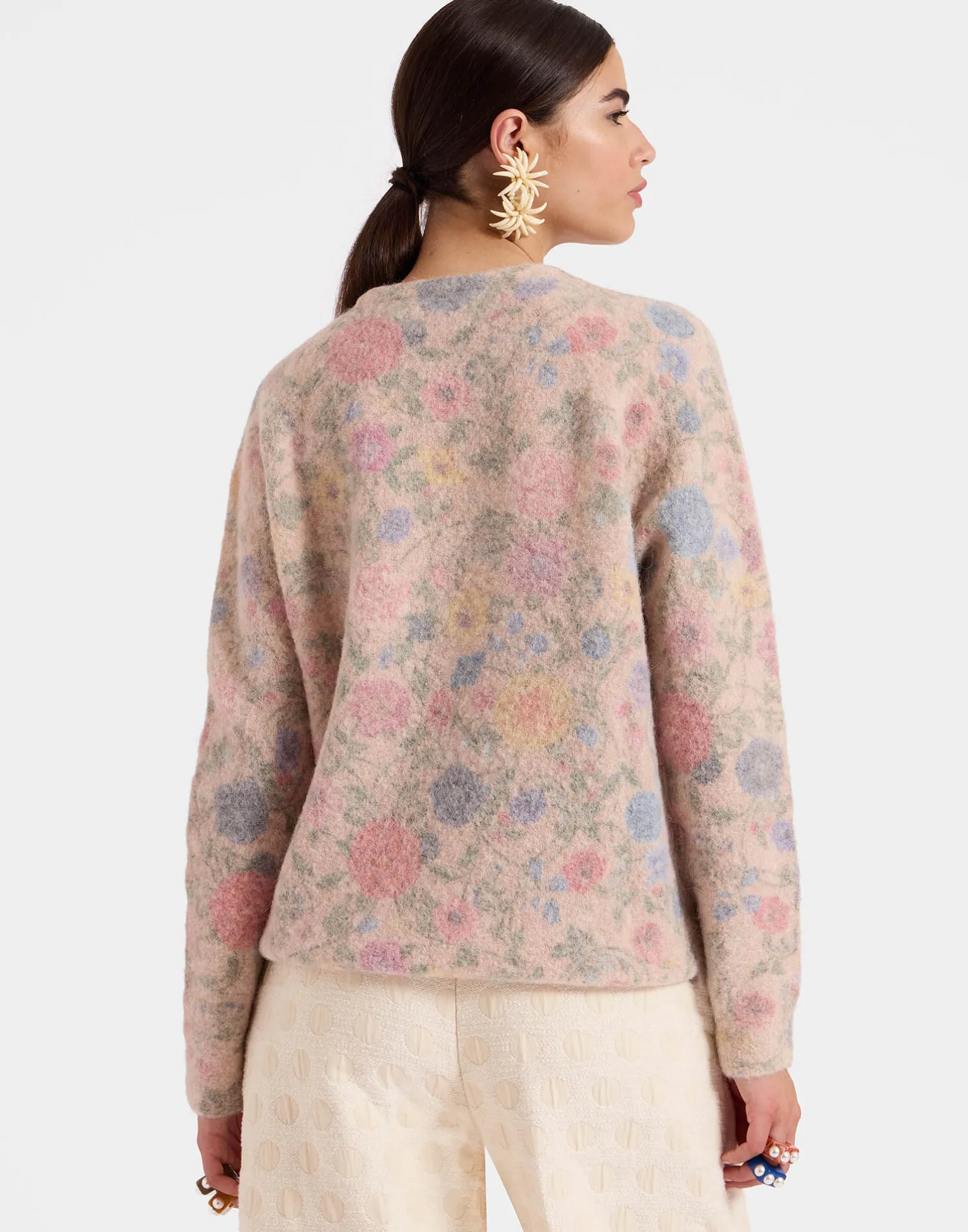 La DoubleJ Maglieria<All-In SweaterIvory in Woolmix