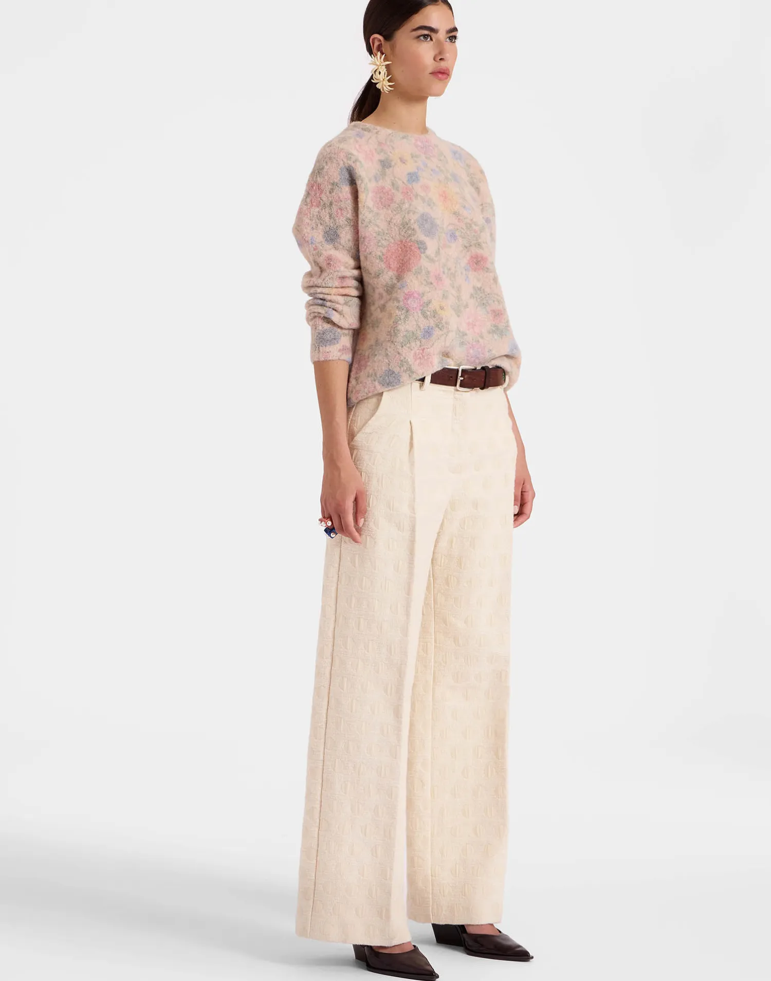 La DoubleJ Maglieria<All-In SweaterIvory in Woolmix