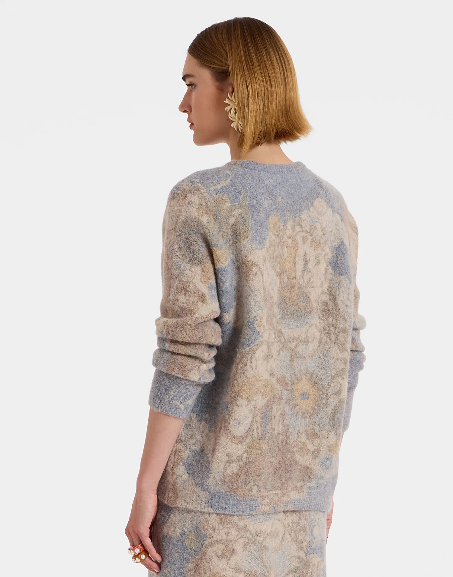 La DoubleJ Maglieria<All-In SweaterLight Blue in Woolmix