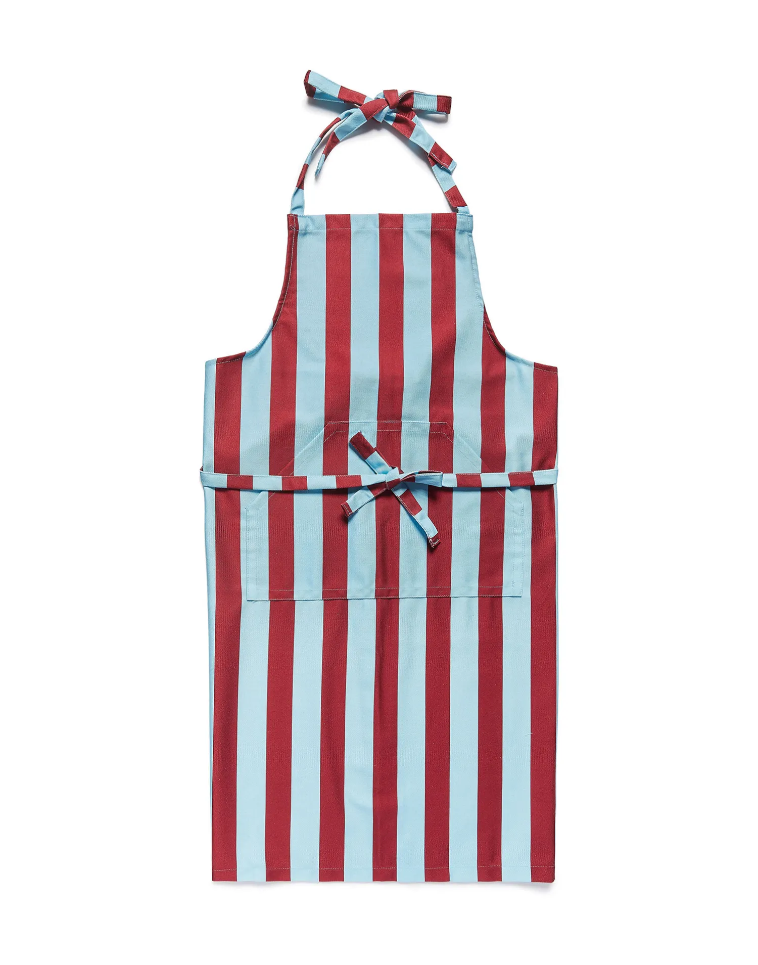 La DoubleJ Grembiuli|Tessili<ApronRiga Bordeaux - Azzurro in Cotton