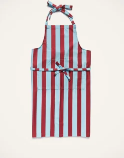 La DoubleJ Grembiuli|Tessili<ApronRiga Bordeaux - Azzurro in Cotton