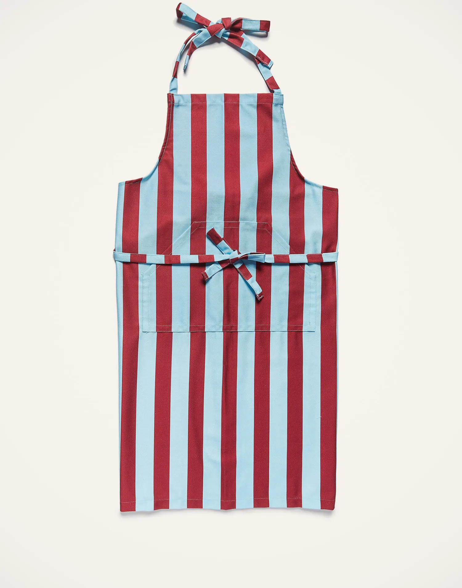 La DoubleJ Grembiuli|Tessili<ApronRiga Bordeaux - Azzurro in Cotton