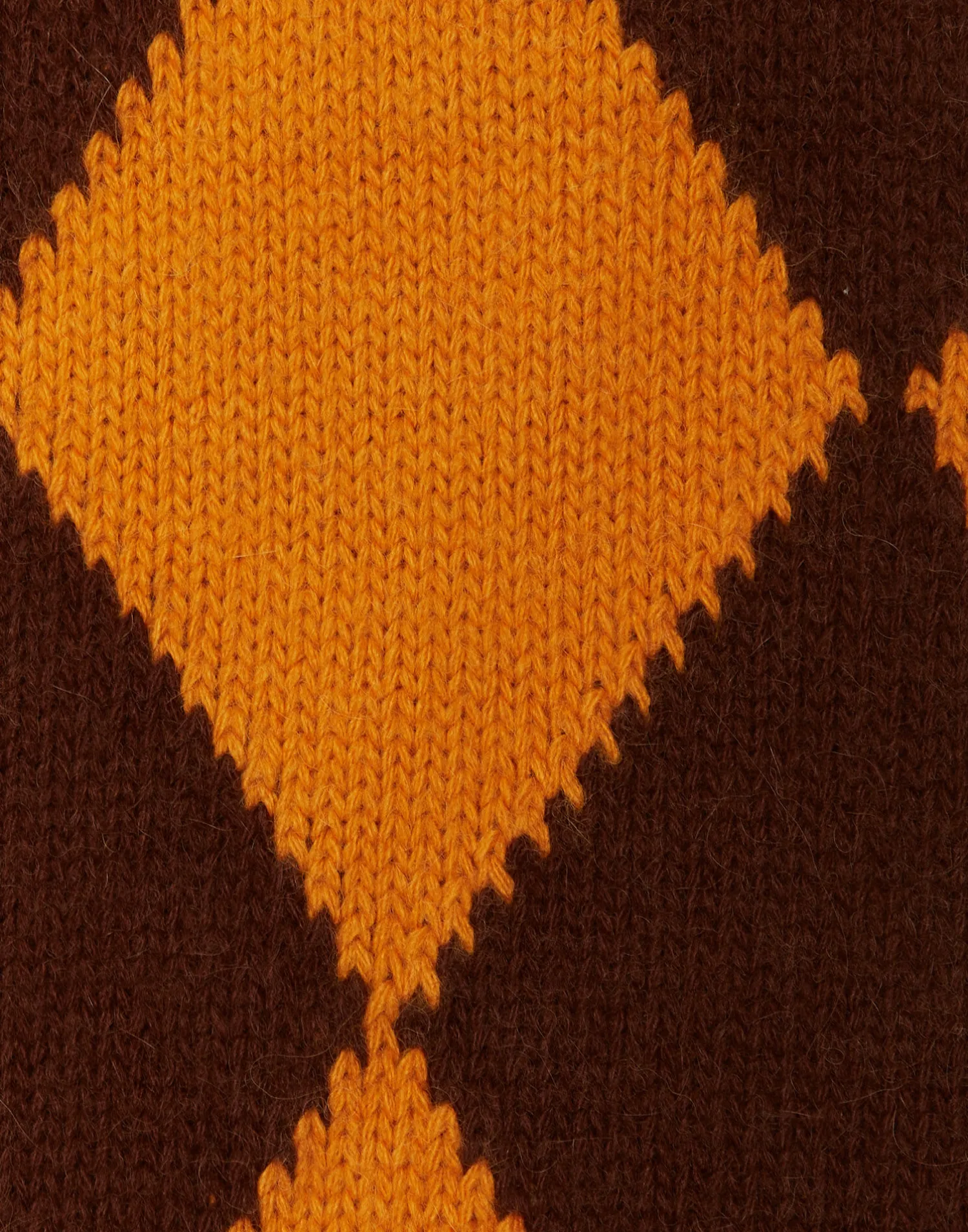 La DoubleJ Foulard E Sciarpe|Accessories<Argyle ScarfYellow / Brown in Wool