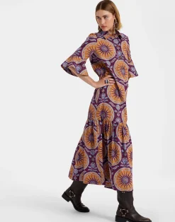 La DoubleJ Vestiti<Artemis DressSovereign Purple in Summer Poplin