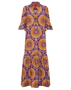 La DoubleJ Vestiti<Artemis DressSovereign Purple in Summer Poplin