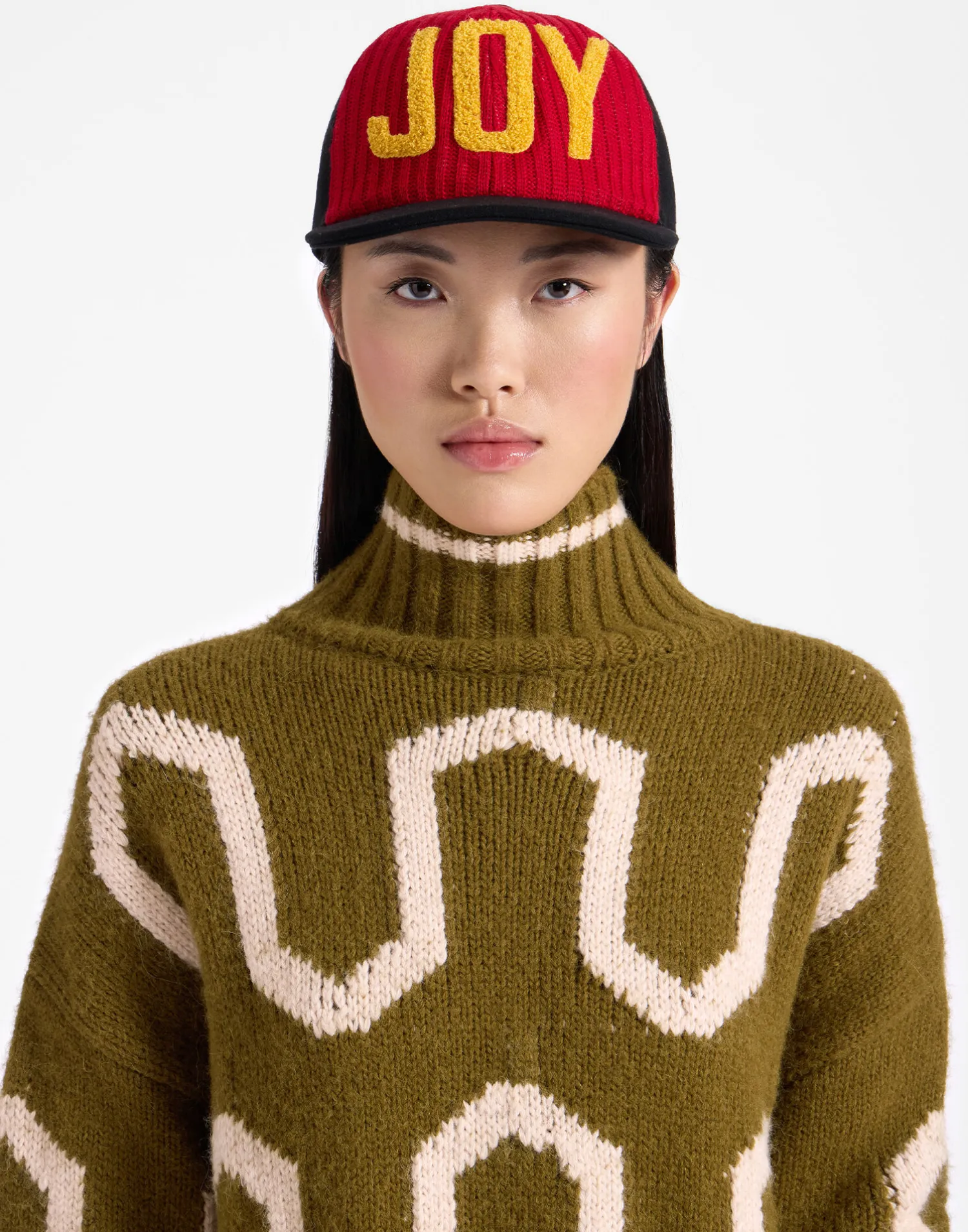 La DoubleJ Cappelli|Accessories<Babeball CapSolid Red in Wool