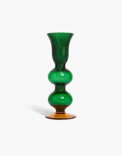 La DoubleJ Candele|Home Décor<Baby Bubble Candle StickSolid Green in Murano Glass