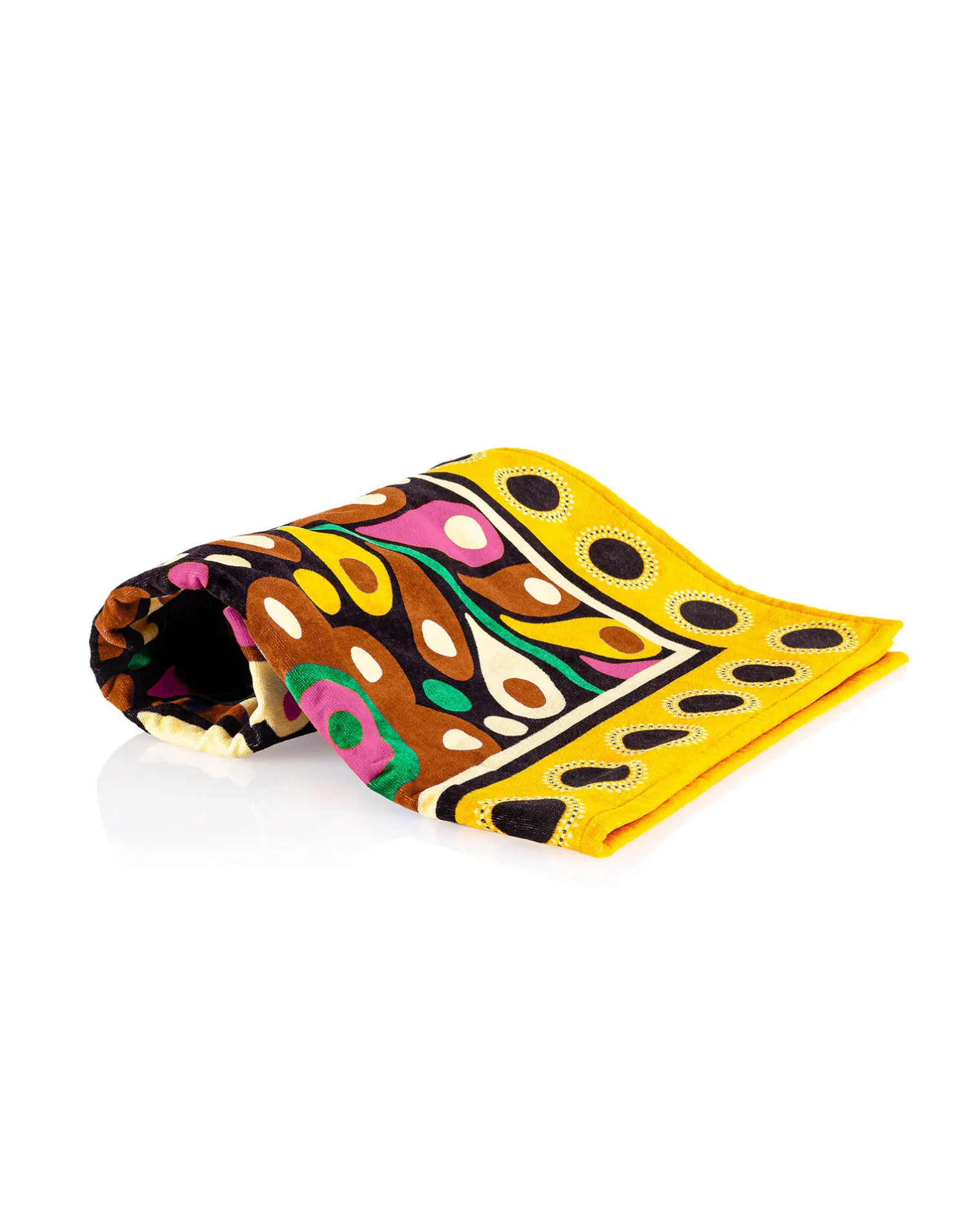 La DoubleJ Moda Mare<Beach TowelsConfetti Giallo in Terry