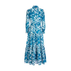 La DoubleJ Vestiti<Bellini DressLilium Blu in Cotton Voile