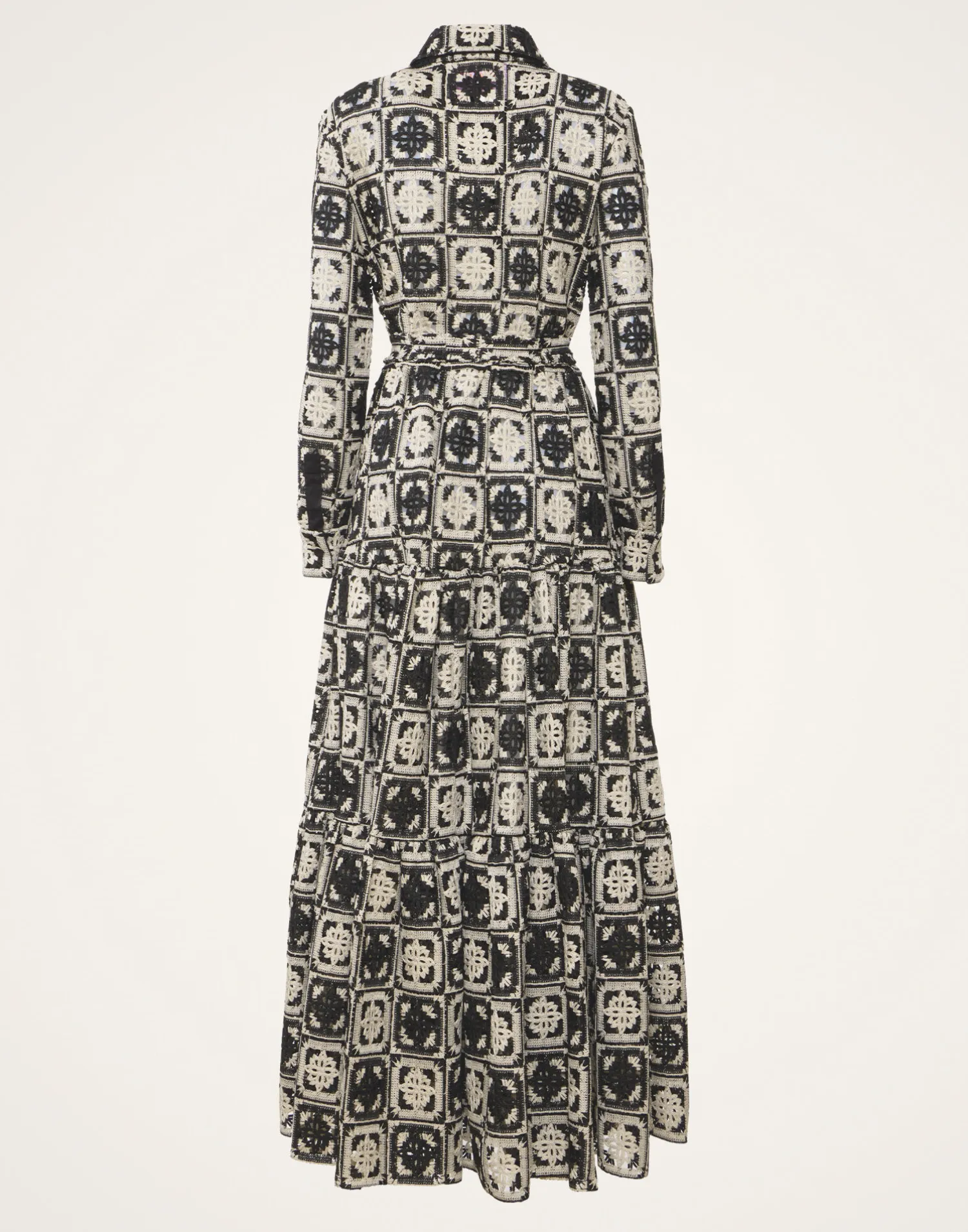 La DoubleJ Vestiti<Bellini DressMini Tiles Black in Macramé