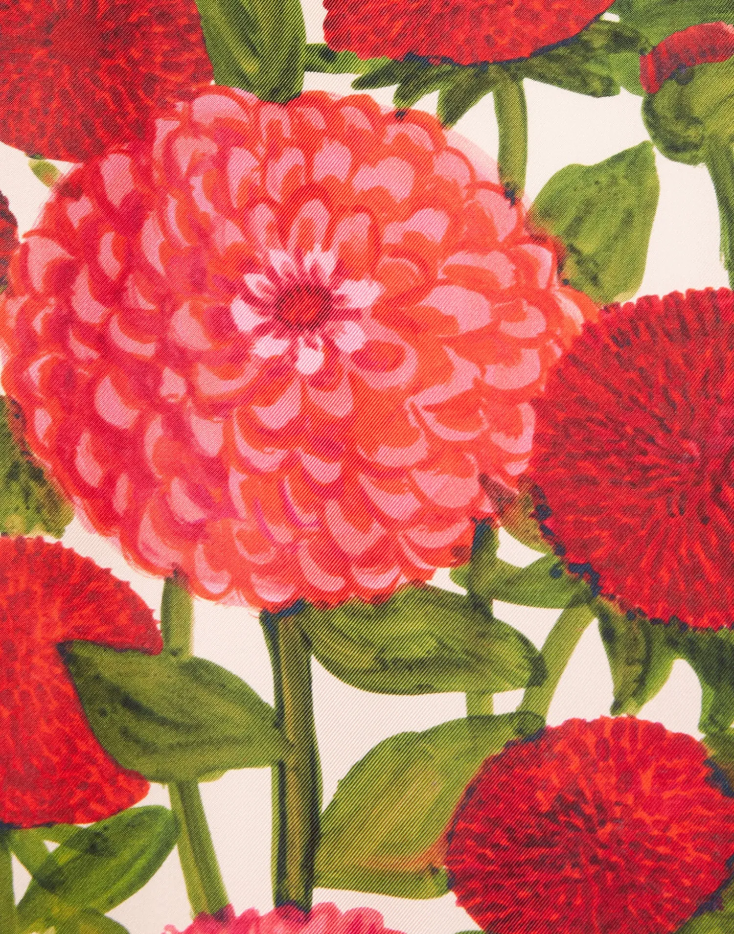 La DoubleJ Party Dressing<Bellini DressPink Dahlias in Popeline Cotton