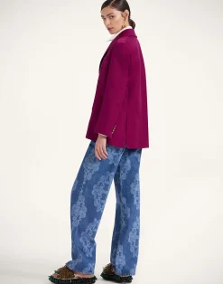 La DoubleJ Denim|Pantaloni E Shorts<Better Than Your Boyfriend's JeansBast Blue in Laser-Printed Denim
