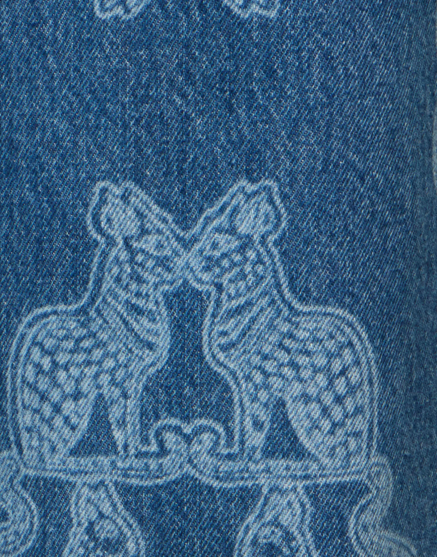 La DoubleJ Denim|Pantaloni E Shorts<Better Than Your Boyfriend's JeansBast Blue in Laser-Printed Denim