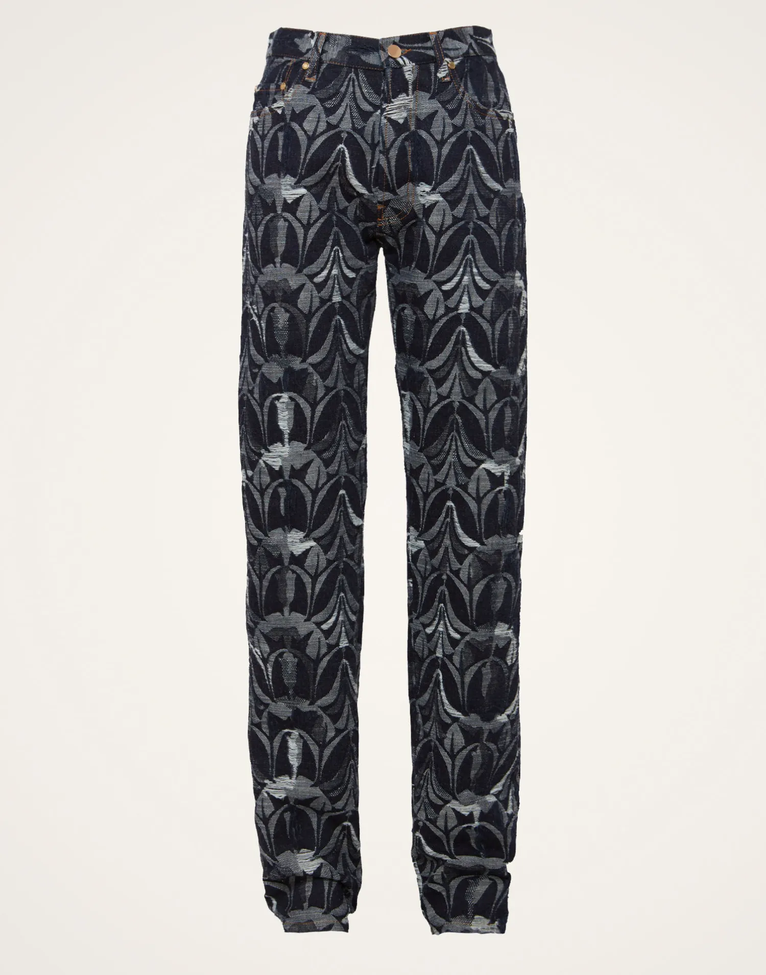 La DoubleJ Denim|Pantaloni E Shorts<Better Than Your Boyfriend's JeansPapyrus Navy in Jacquard Denim
