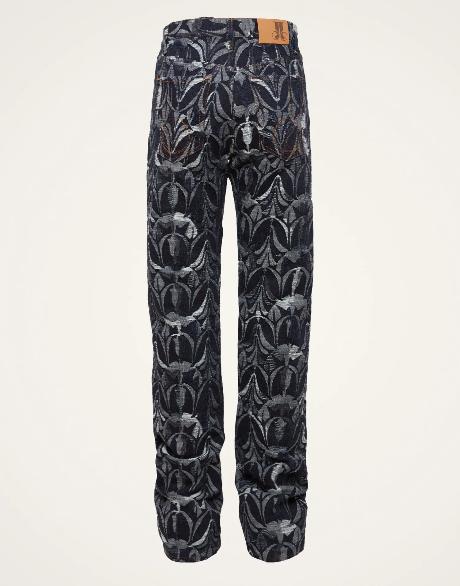La DoubleJ Denim|Pantaloni E Shorts<Better Than Your Boyfriend's JeansPapyrus Navy in Jacquard Denim