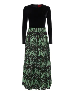 La DoubleJ Vestiti<Big DressPapyrus Green in Twill