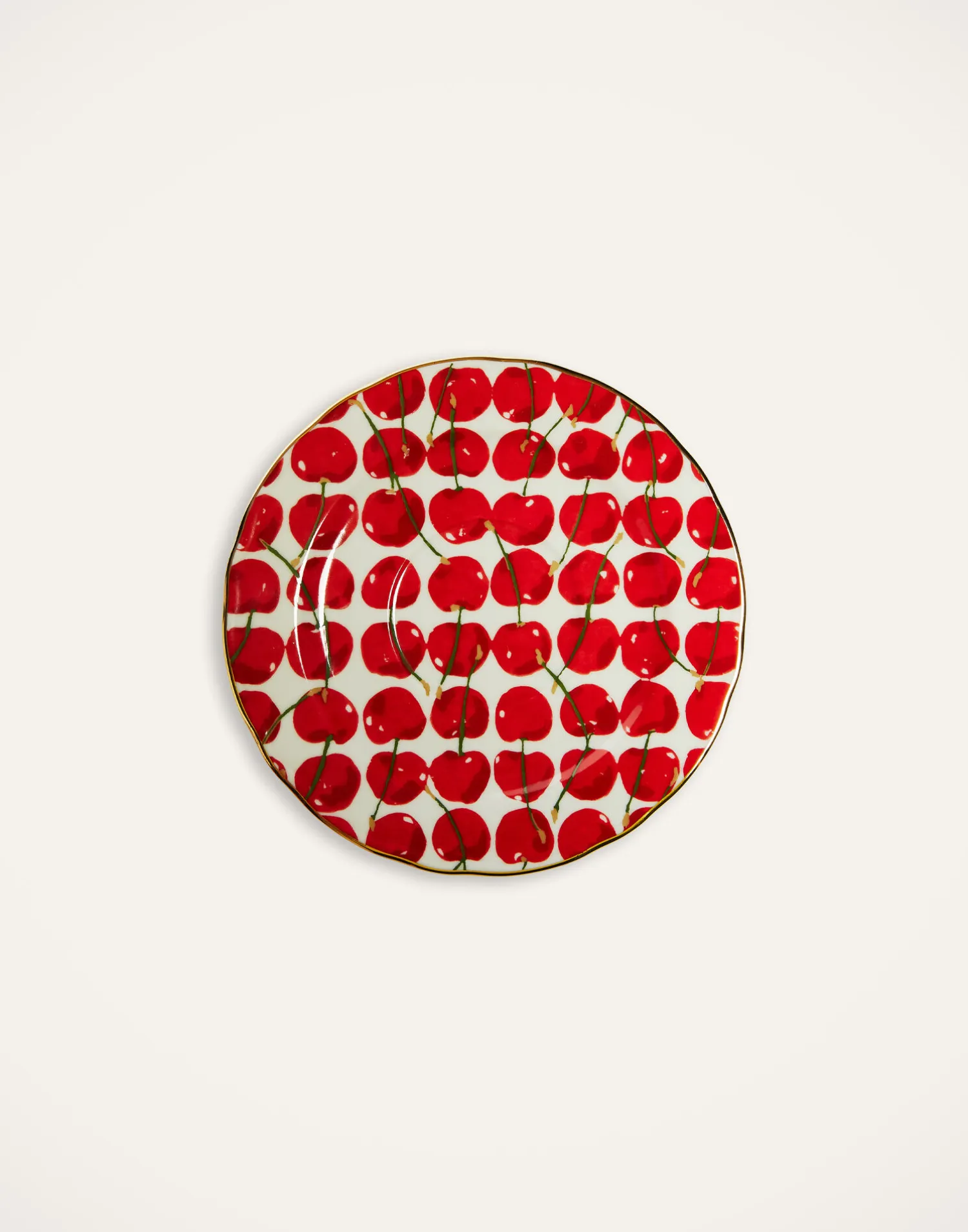 La DoubleJ Set Da Te E Caffe|Tavola<Big Mama Cup And SaucerCherries Avorio in Porcelain