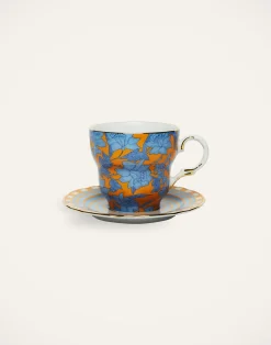 La DoubleJ Set Da Te E Caffe|Tavola<Big Mama Cup And SaucerLilium Zafferano in Porcelain