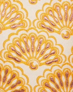 La DoubleJ Capispalla<Bijoux JacketFans Gold in Jacquard  With Tassels