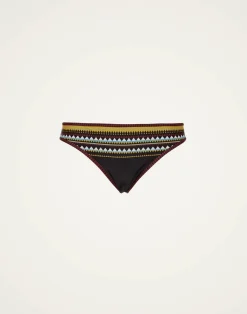 La DoubleJ Moda Mare<Bikini BottomDoric Placée Black in Lycra