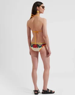 La DoubleJ Moda Mare<Bikini BottomTaormina Plac&eacute;e Ivory in Lycra