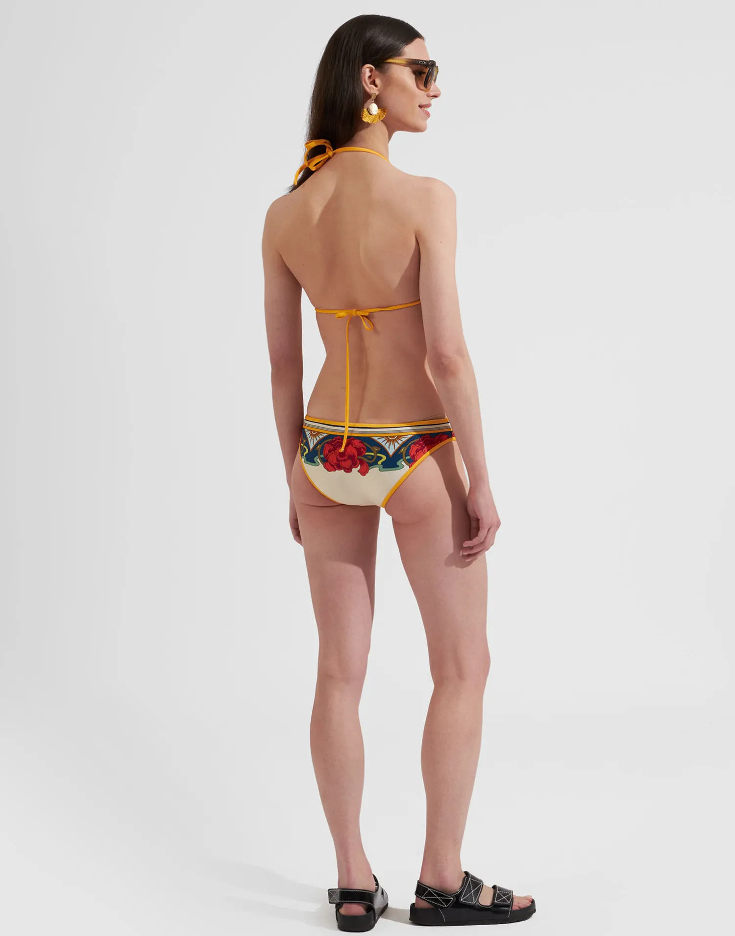 La DoubleJ Moda Mare<Bikini BottomTaormina Placée Ivory in Lycra