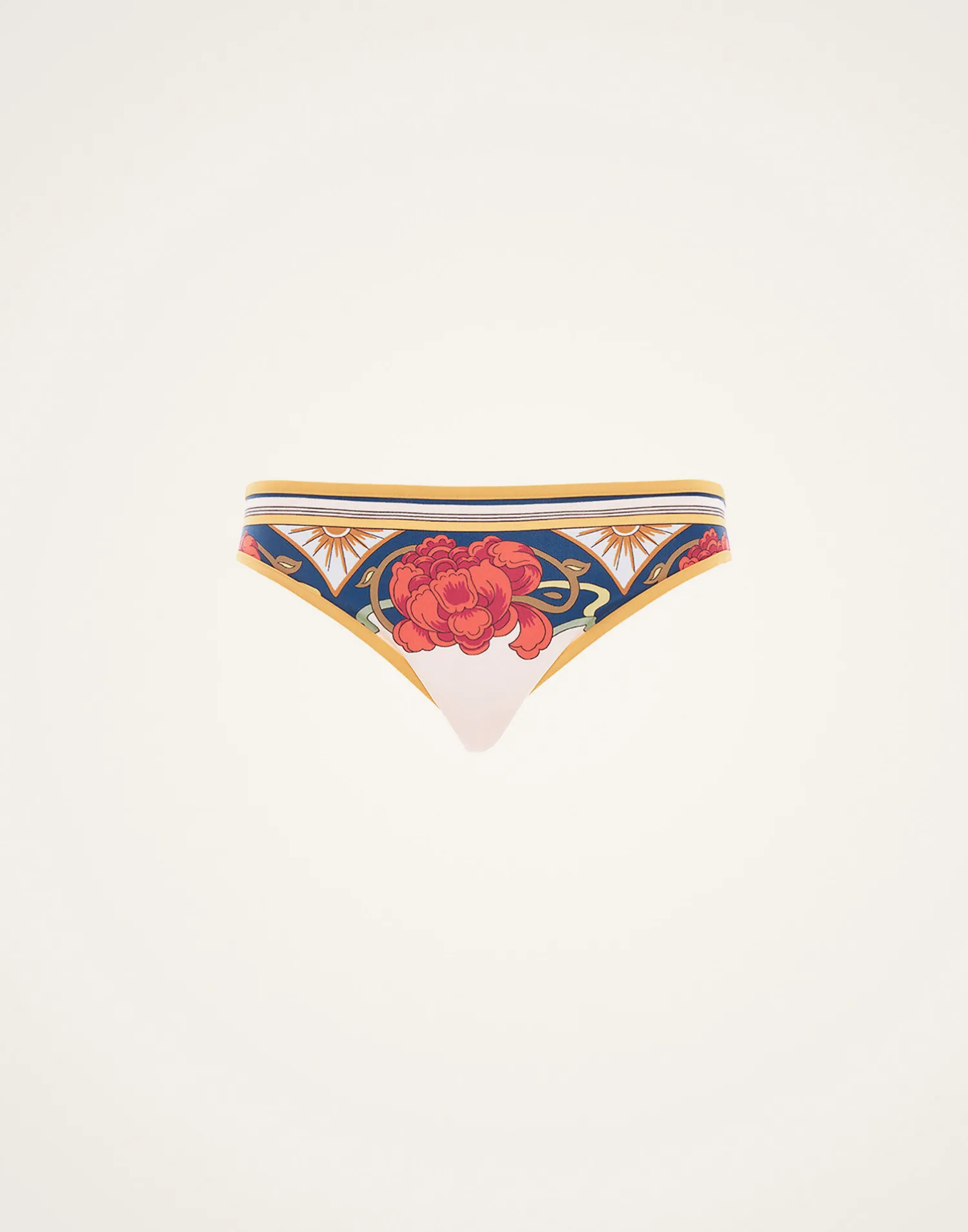 La DoubleJ Moda Mare<Bikini BottomTaormina Placée Ivory in Lycra