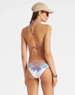 La DoubleJ Moda Mare<Bikini TopGrenadilla Plac&eacute;e Off White in Lycra