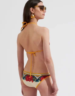 La DoubleJ Moda Mare<Bikini TopTaormina Plac&eacute;e Ivory in Lycra
