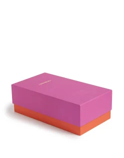 La DoubleJ Scarpe|Accessories<Boudoir SlipperPuzzle Bordeaux in Faille