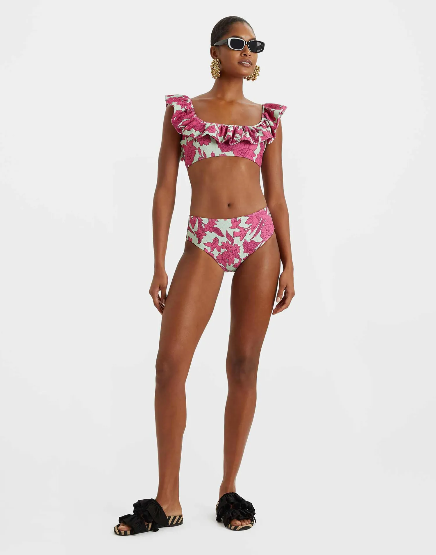 La DoubleJ Moda Mare<Boy BriefLilium Purple in Piquet Lycra