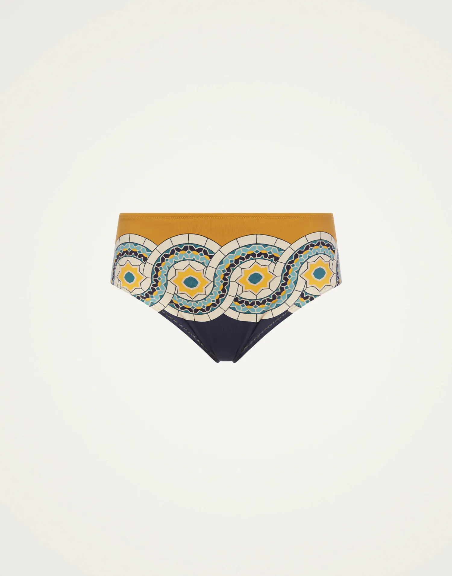 La DoubleJ Moda Mare<Boy BriefMudejar Placée Blue in Supreme Lycra