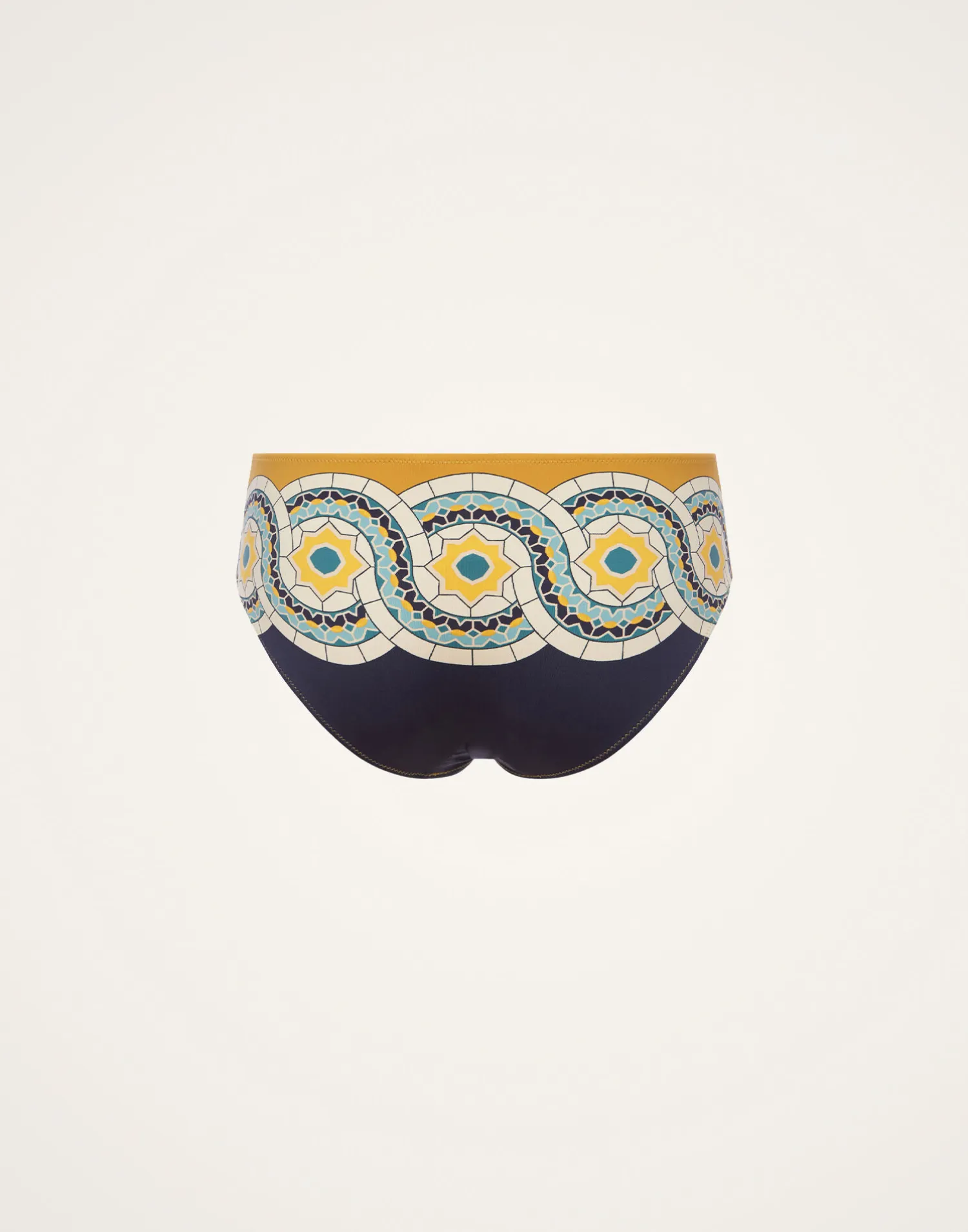 La DoubleJ Moda Mare<Boy BriefMudejar Placée Blue in Supreme Lycra