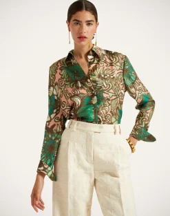 La DoubleJ Camicie E Top<Boy ShirtAnemone Pink in Twill Silk