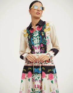 La DoubleJ Camicie E Top<Boy ShirtPlaza Placée Ivory in Silk Twill