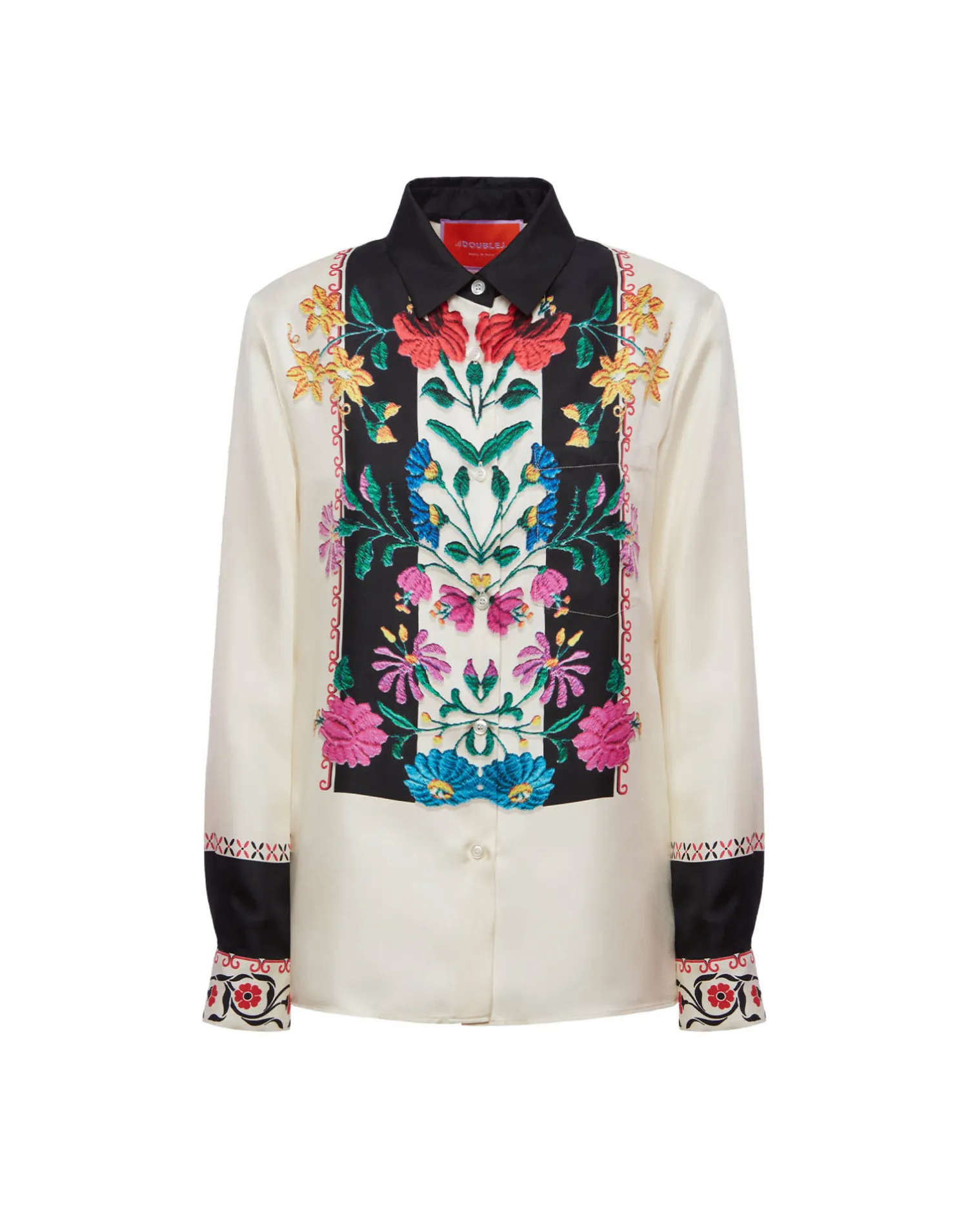 La DoubleJ Camicie E Top<Boy ShirtPlaza Placée Ivory in Silk Twill