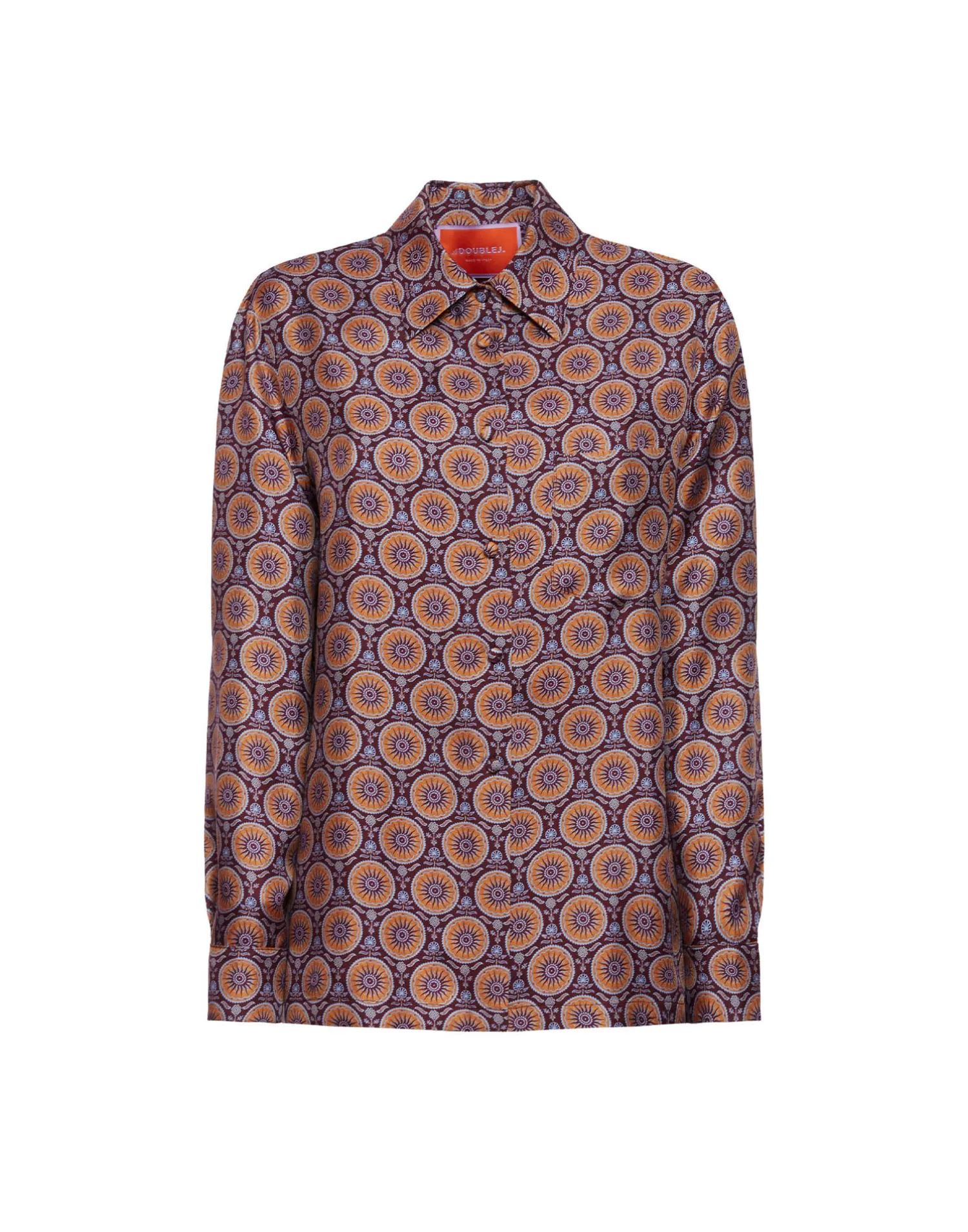 La DoubleJ Camicie E Top<Boy ShirtSovereign Mini Purple in Silk Twill