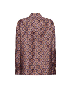 La DoubleJ Camicie E Top<Boy ShirtSovereign Mini Purple in Silk Twill