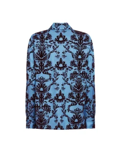 La DoubleJ Camicie E Top<Boy ShirtVaudeville Light Blue in Jacquard