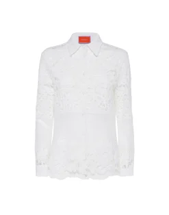 La DoubleJ Camicie E Top<Boy ShirtWhite in Cotton Lace