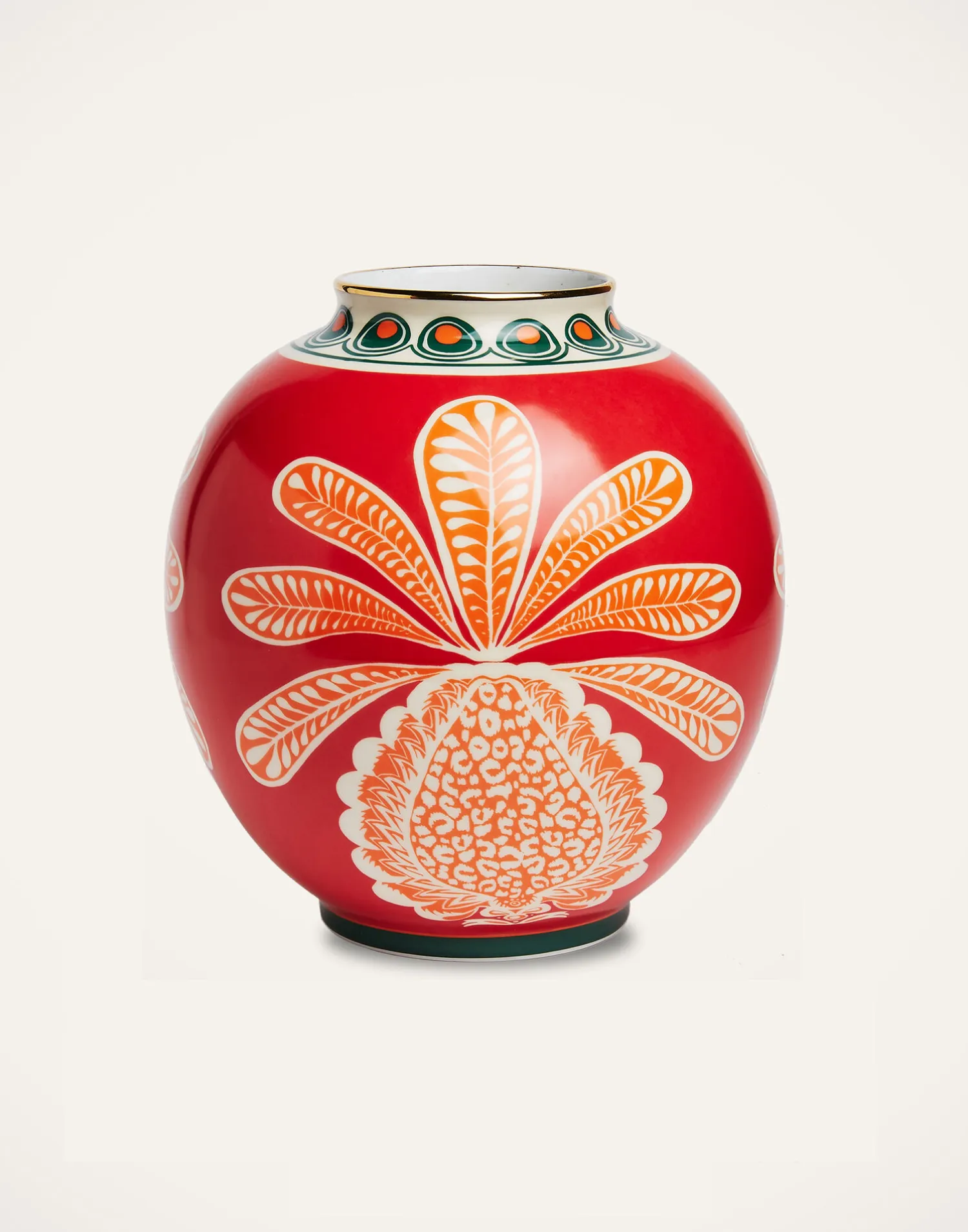 La DoubleJ Vasi|Home Décor<Bubble VaseBig Pineapple Bordeaux in Porcelain
