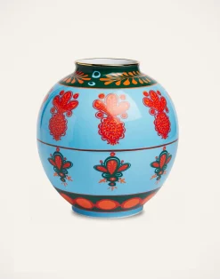 La DoubleJ Vasi|Home Décor<Bubble VasePineapple Azzurro in Porcelain