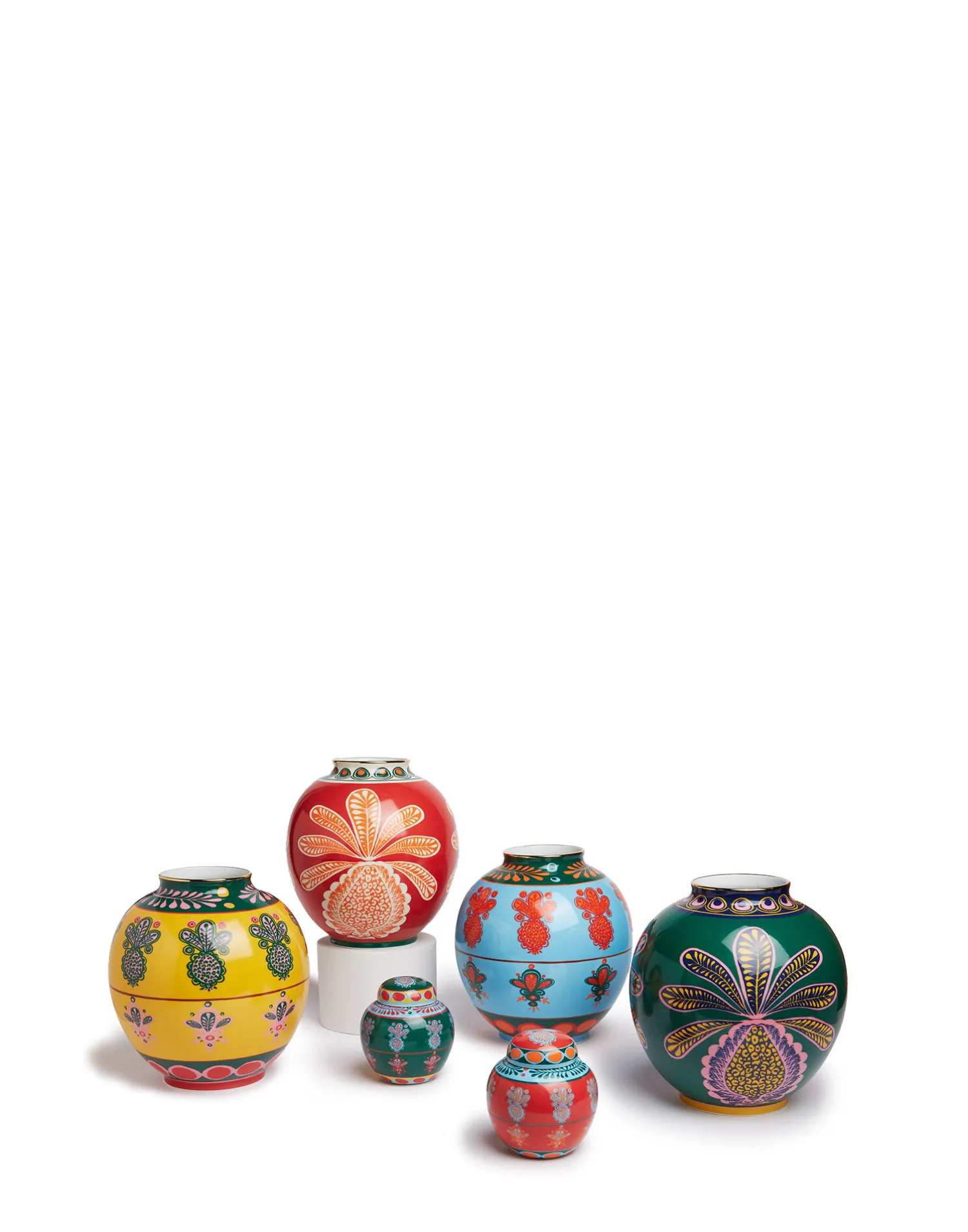 La DoubleJ Vasi|Home Décor<Bubble VasePineapple Azzurro in Porcelain