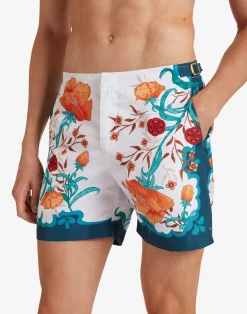 La DoubleJ Moda Mare<Bulldog Swim ShortsMorpheus Placèe Orange in Recycled Polyester