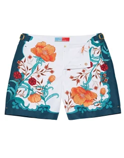 La DoubleJ Moda Mare<Bulldog Swim ShortsMorpheus Placèe Orange in Recycled Polyester