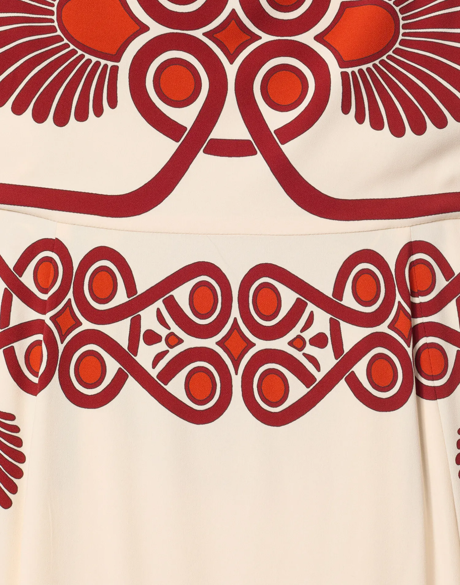 La DoubleJ Vestiti<Buy Me A Martini DressMedallion Placée Cream in Envers Satin