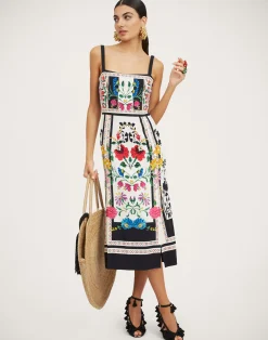 La DoubleJ Vestiti<Buy Me A Martini DressPlaza Placée Ivory in Envers Satin